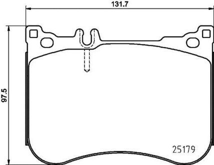 Тормозные колодки перед. MB (A217), S (C217), S (W222, V222, X222), SL (R231) 2.1DH-4.7 01.12- HELLA 8DB 355 021-211