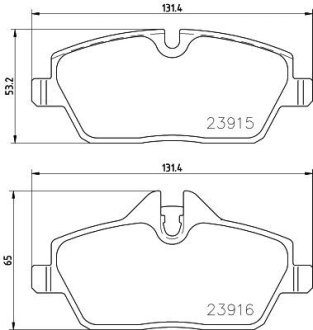 Тормозные колодки перед. BMW I3 (I01) Electric 08.13- HELLA 8DB 355 021-881