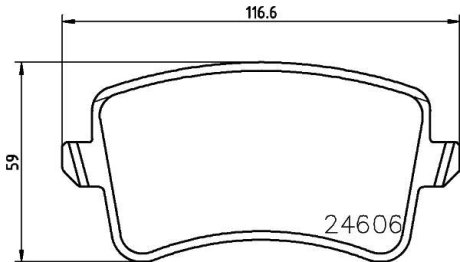 Гальмівні колодки дискові зад. AUDI A4 ALLROAD B8, A4 B8, A5, Q5 1.8-4.2 06.07-05.17 HELLA 8DB 355 025-381