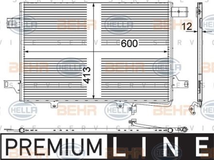 Конденсатор, кондиционер HELLA 8FC351303431