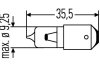 Автолампа BA9S 12V 6WT6W H6W 12V6W HELLA 8GH007643-121 (фото 2)