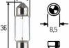 Лампа розжарювання HEAVY DUTY C5W 24V 5W SV 8,58 8GM002092241