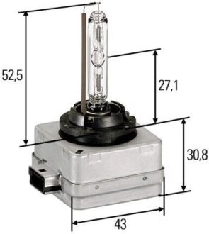 Лампа ксенон 85V D1S 35W PK32D-2 4300K HELLA 8GS 009 028-111 (фото 1)