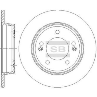 Гальмівний диск Hi-Q (SANGSIN) SD1085