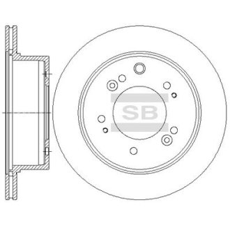 Диск гальмівний Hi-Q (SANGSIN) SD2056