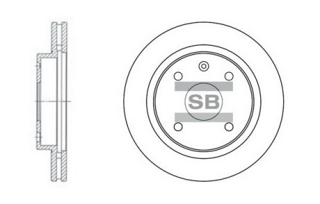 Диск гальмівний Hi-Q (SANGSIN) SD3009