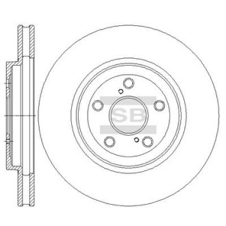 Диск гальмівний Hi-Q (SANGSIN) SD4033