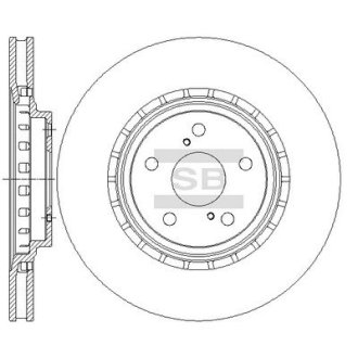 Диск гальмівний Hi-Q (SANGSIN) SD4034