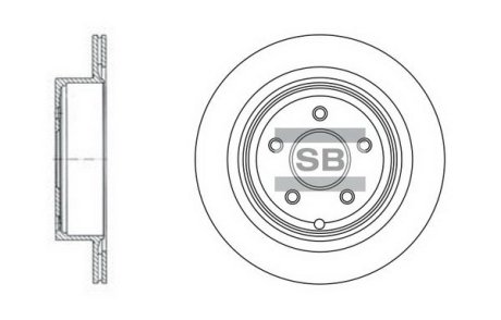 Диск гальмівний Hi-Q (SANGSIN) SD4209