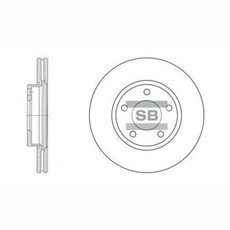 Гальмівний диск Hi-Q (SANGSIN) SD4401