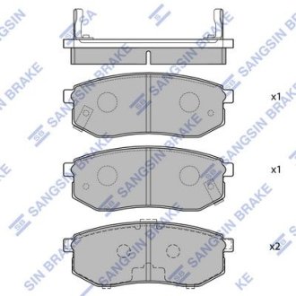 Кт. Гальмівні колодки Hi-Q (SANGSIN) SP1054-R