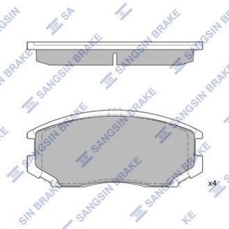 Комплект гальмівних колодок - дискові Hi-Q (SANGSIN) SP1142A