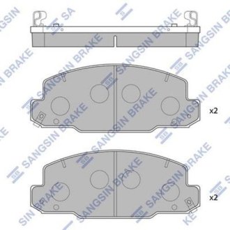 Комплект тормозных колодок. Hi-Q (SANGSIN) SP1450