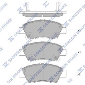 Кт. Тормозные колодки Hi-Q (SANGSIN) SP1463