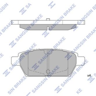 Комплект тормозных колодок. Hi-Q (SANGSIN) SP1476