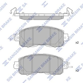 Комплект тормозных колодок. Hi-Q (SANGSIN) SP1765