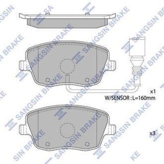 Кт. Гальмівні колодки Hi-Q (SANGSIN) SP1806A