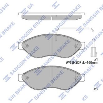 Кт. Тормозные колодки Hi-Q (SANGSIN) SP1904