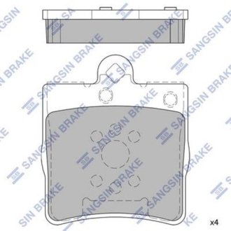 Комплект тормозных колодок из 4 шт. дисков Hi-Q (SANGSIN) SP2208