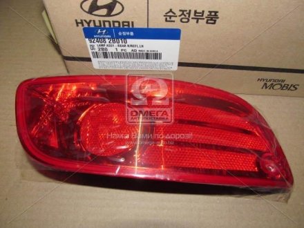 Катафот заднего бампера левый Hyundai/Kia/Mobis 924082B010