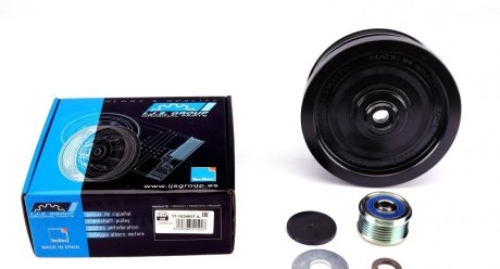 Шкив коленвала + шкив генератора BMW 1/3/5/X3 2.0D 02- (4PK+6PK) IJS GROUP 17-1034KIT A