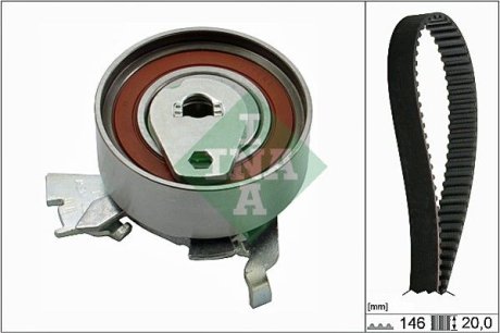 Комплект ГРМ Opel Astra F/Omega A/B 1.6/1.8/2.0i 88-03 INA 530 0147 10