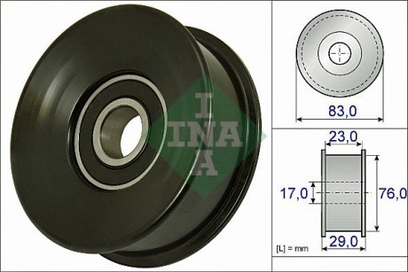 Ролик генератора Land Rover Discovery/Range Rover 4.2/4.4 02-12 (паразитный) (84х29) INA 532 0730 10