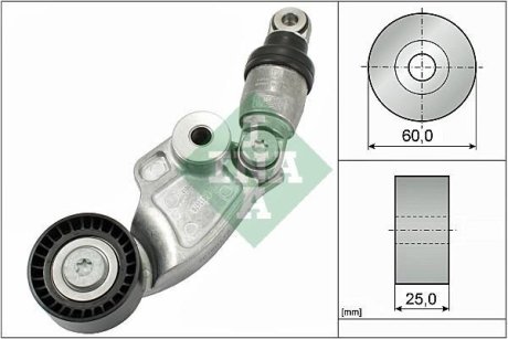 Натяжитель ремня генератора Mazda 3/6/CX-5 1.5/2.2D 12- (60x25) INA 533 0128 10