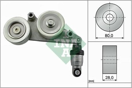 Натяжитель ремня генератора Honda Accord VIII 3.5 V6 07-12 INA 534 0415 10