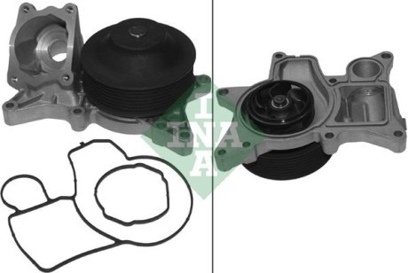 Помпа воды BMW 5 (F10/F11)/7 (F01-04)/X5 (E70)/X6 (E71/E72) 2.0d-3.0d 09-, N57/M57 INA 538 0185 10