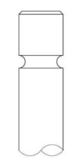 Клапан EX PSA XU5/XU7/XU9 34.5X8X108. Intervalves 2386.036