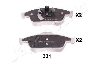 RENAULT гальмівні колодки передн.Duster,Megane 09- JAPANPARTS PA-031AF