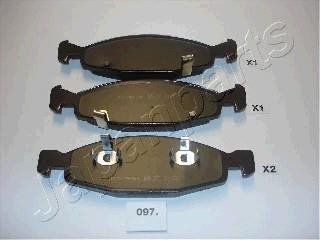 JEEP гальмівні колодки дискові Grand Cherokee 99- JAPANPARTS PA-097AF