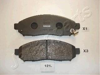 NISSAN гальмівні колодки передн..Murano,Navara,Pathfinder 05- сист.Tokico JAPANPARTS PA-121AF