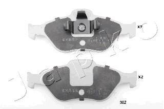 Колодки тормозные передние Mazda 2 1.25- 1.6 (03-07)/Ford Fiesta, Fusion, KA 1.0-1.8D (01-12) JAPKO 50302