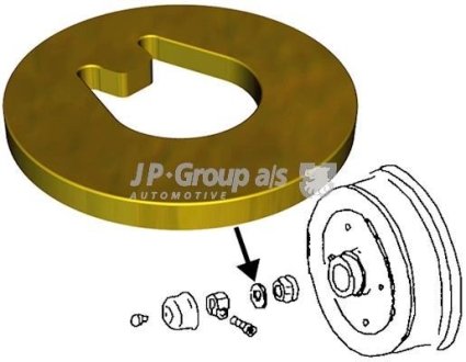 Підвіска, корпус колісного підшипника JP GROUP 8141200900