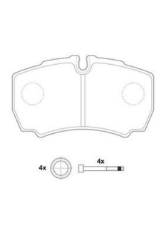 Гальмівні колодки задні Iveco Daily Jurid 2912309560