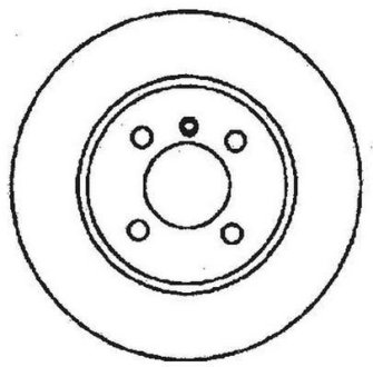 Тормозной диск передний BMW 3-Series, Z1 Jurid 561324JC