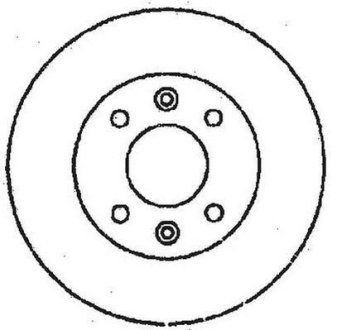 Тормозной диск передний Citroen Berlingo, Xsara, ZX / Peugeot 206, 305, 306, 405 Jurid 561364JC