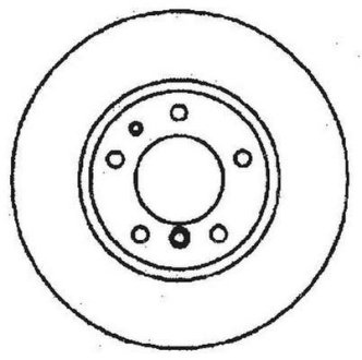 Гальмівний диск передній BMW 5-Series Jurid 561476JC