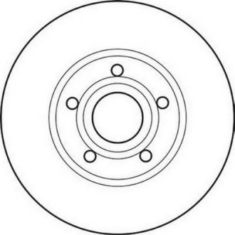 Тормозной диск передний Audi 100, A4, A6 / Volvo 7700, 8500, 8700, 9700, 9900 Jurid 561547JC