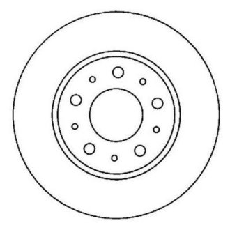 Гальмівний диск передній Volvo 850, 940, C70, S70, S90, V70, V90, XC70 (1996->) Jurid 561866JC