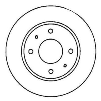 Тормозной диск передний Hyundai Santamo / KIA Joice / Mitsubishi Lancer / Volvo S40, V40 Jurid 561926JC