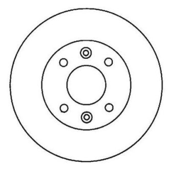 Гальмівний диск передній Renault Clio, Kangoo, Megane, Twingo / Nissan KubiStar / Dacia / Dodge Jurid 561997JC