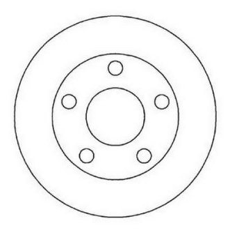 Гальмівний диск задній Audi A4 / VW Passat Jurid 562005JC (фото 1)