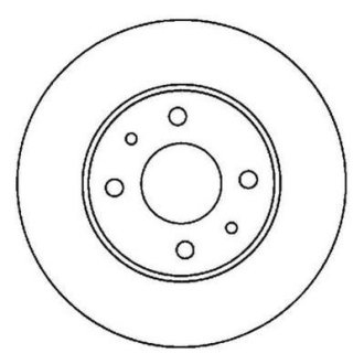 NISSAN диск гальмівний передній ALMERA 1.4I 16V Jurid 562024JC