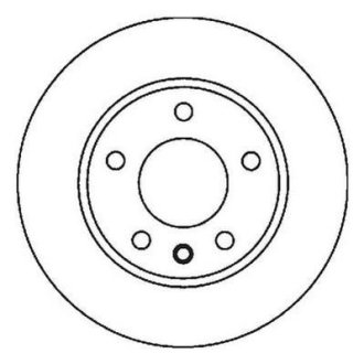 Гальмівний диск передній BMW 5-Series (1996->) Jurid 562035JC