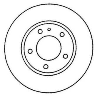 Тормозной диск передний Mercedes A-Class, Ponton Jurid 562048JC