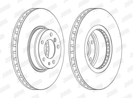 Гальмівний диск передній BMW 7-Series, Z8 Jurid 562091JC1