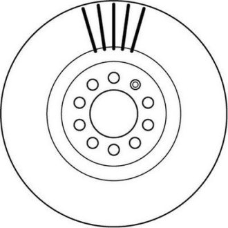 Тормозной диск передний Audi A1, TT / VW Bora, Golf, Beetle, Polo / Skoda Octavia / Seat Ibiza, Leo Jurid 562132JC